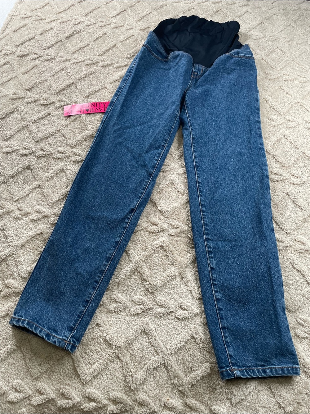 Isabel‎ Maternity Blue Denim Jeans with Stretch Panel ~ Size 2 Casual